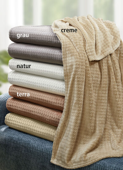 Deken met 3D pied-de-poule-ontwerp 