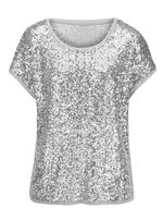 Shirt met glinsterende pailletten 
