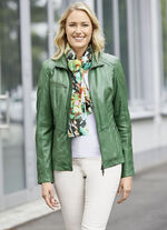 Leren kort jasje van &ldquo;Jilani&rdquo; 