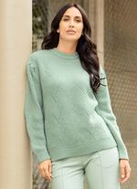 Trui met decoratieve plooien 