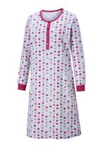 Twee-pack nachthemden, lange mouwen met knoopsluiting en manchetten 