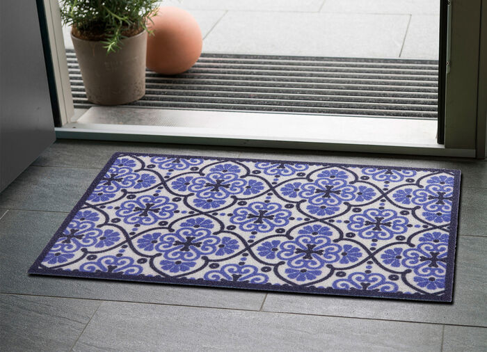 Deurmat met antislip latex achterkant