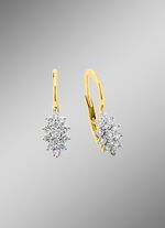 Oorbellen met briljanten 