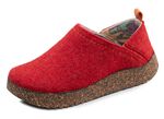 Gemini, comfortabele damespantoffels, breedte G, met uitneembaar voetbed ROOD