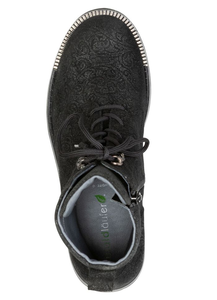 Waldl&auml;ufer, comfortabele dames enkellaarsjes, breedte G, met uitneembaar voetbed 