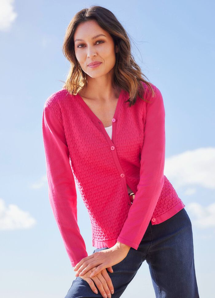 Cardigan met structuurdessin 