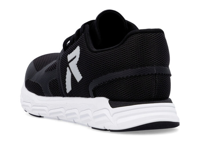 Rieker sneaker gemaakt van gedeeltelijk gecoat mesh-materiaal SCHWARZ