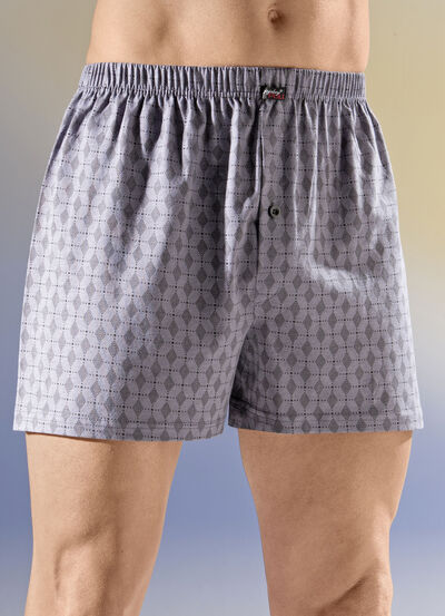 Set van vier boxershorts met elastische tailleband 