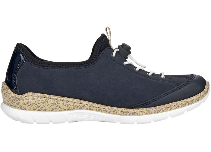 Rieker, sportieve damessneakers, met MemoSoft binnenzool DONKERBLAUW