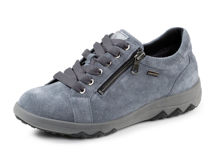 Waldläufer veterschoen van zacht suèdeleer JEANSBLAU