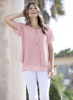 Tuniek met decoratieve motiefprint 