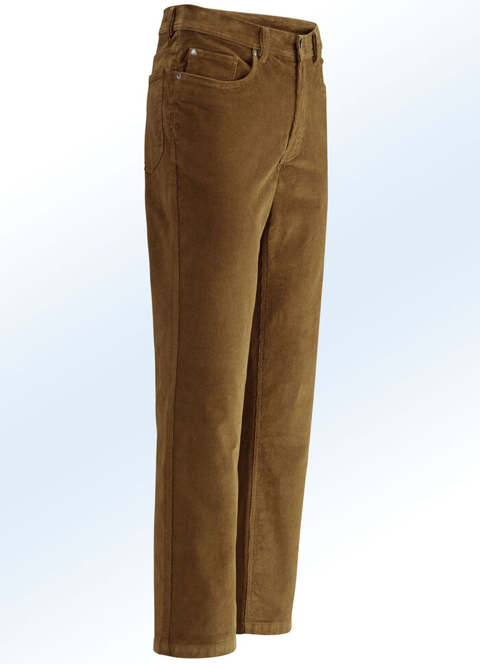 Corduroy broek in 4 kleuren COGNAC