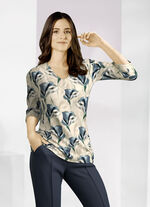 Shirt met schitterende all-over print 