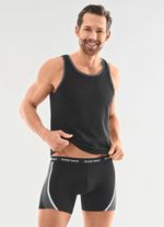 Driepack broeken met bedrukte inzetstukken 