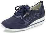 Waldläufer, comfortabele dames veterschoenen, breedte H, met uitneembaar voetbed MARINE