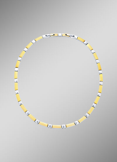 Buitengewoon mooi en modern: Ketting tweekleurig 