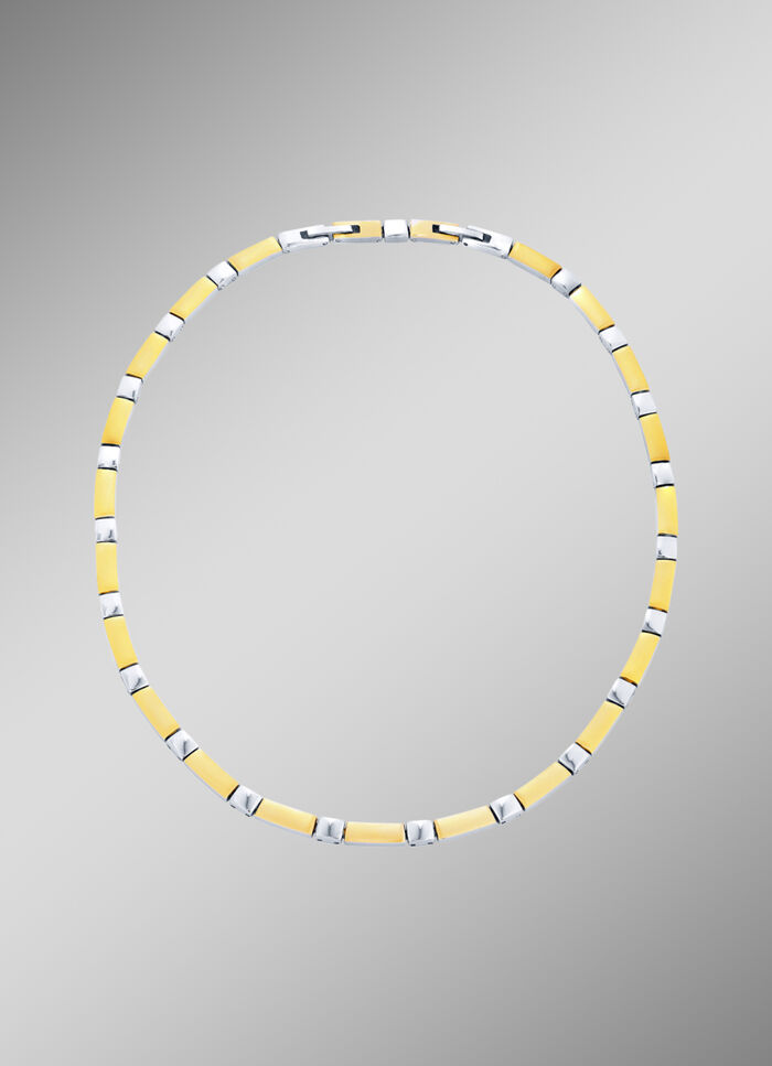 Buitengewoon mooi en modern: Ketting tweekleurig 