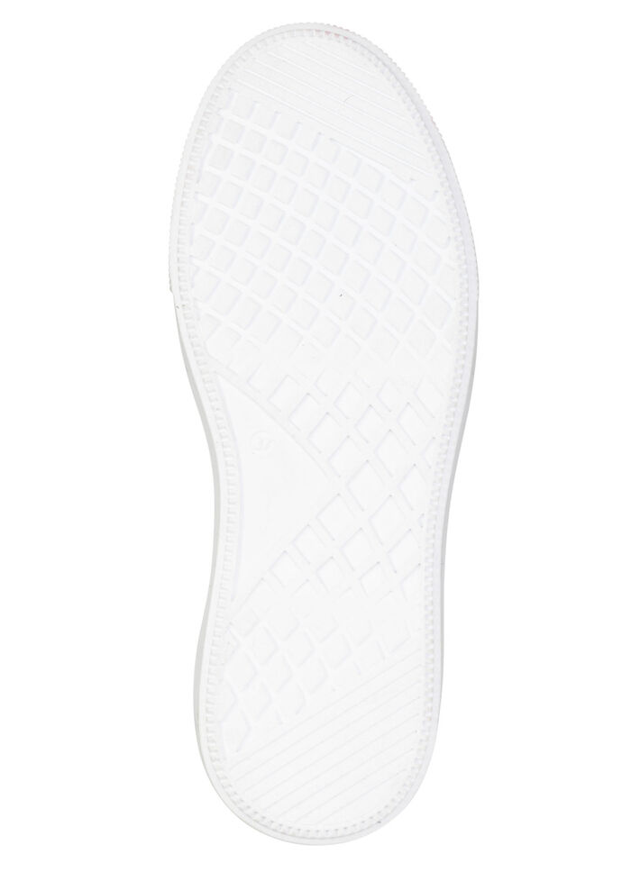 LAURA KENT, trendy damessneakers, breedte H, met uitneembaar voetbed WIT