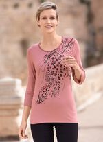 Shirt met flatlocknaad in 2 kleuren PALISSANDER