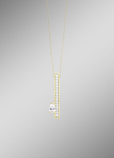 Interessante hanger met zirkonia 