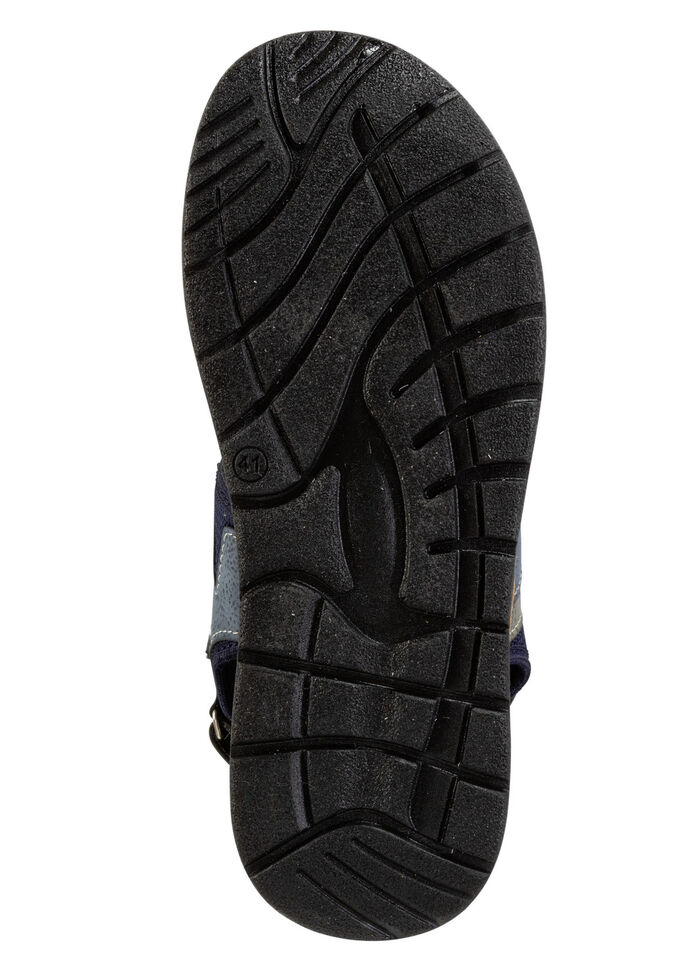 Synthetische en textiel sandaal BLAUW-GRIJS