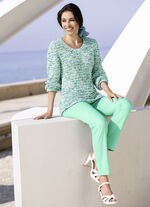 Broek met sportieve chic MINT