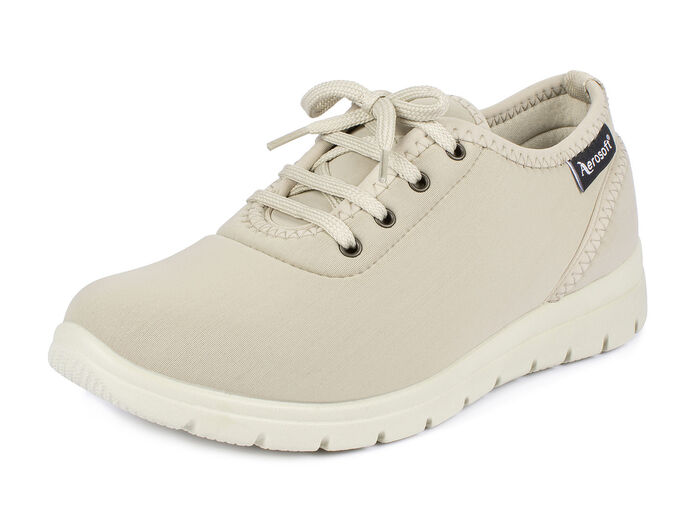 Superlichte veterschoen BEIGE