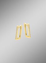 Moderne creolen met diamanten 