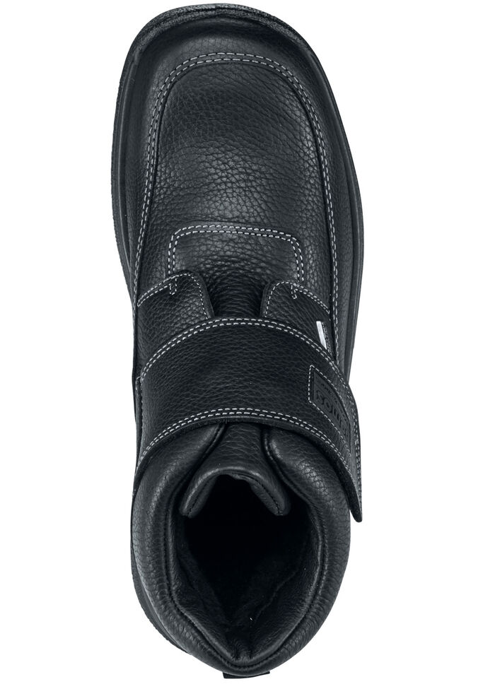 GINO GALANTE, ademende herenlaarzen, winterschoenen, met klittenbandsluiting ZWART