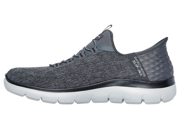 SKECHERS, herensneakers, met gegoten instaphak ANTHRAZIT