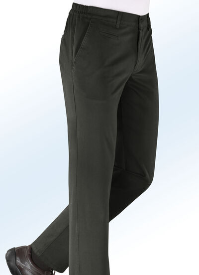 'Francesco Botti' broek, in 4 kleuren DONKERGROEN