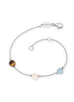 Krachtige stenen armband met 3 echte edelstenen 