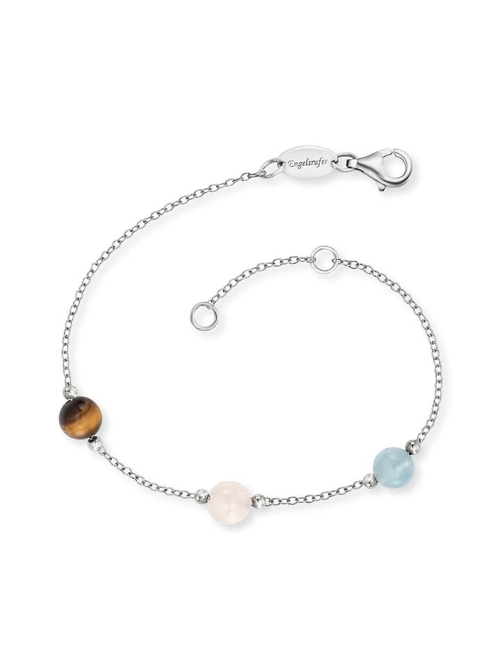 Krachtige stenen armband met 3 echte edelstenen 