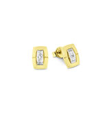 Moderne oorknopjes met diamanten 