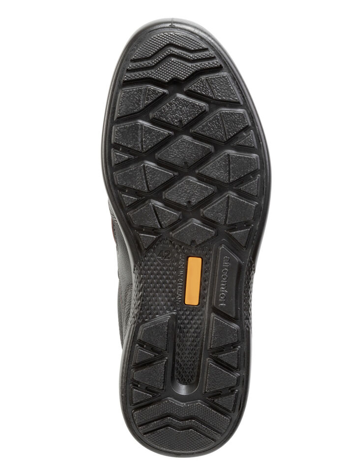 Veterschoen van nappaleer met nubuckleren details SCHWARZ-BORDEAUX