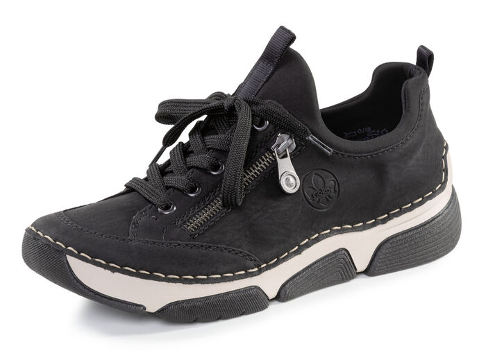 Rieker sneakers gemaakt van gearceerd synthetisch en textiel SCHWARZ