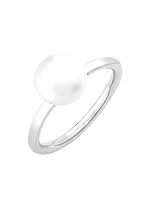 Klassieke damesring met zoetwaterparel 