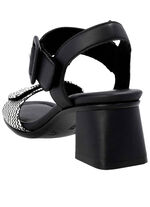 Remonte sandalen met gevlochten details SCHWARZ-WEISS