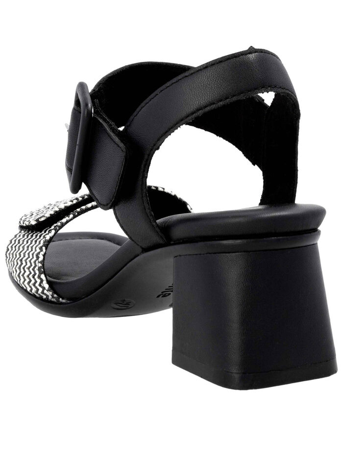 Remonte sandalen met gevlochten details SCHWARZ-WEISS