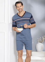 Twee-pack shorties met V-hals en geplaatste print 
