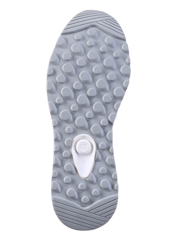 ELENA EDEN veterschoen van nappaleer met su&egrave;de details WIT-LILA