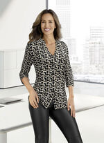 Overhemdblouse met leuke print 