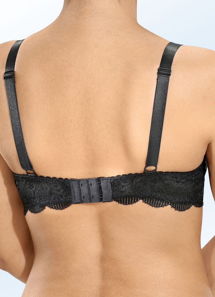 Susa push-up dirndl bh voor een dromerig decolleté ZWART