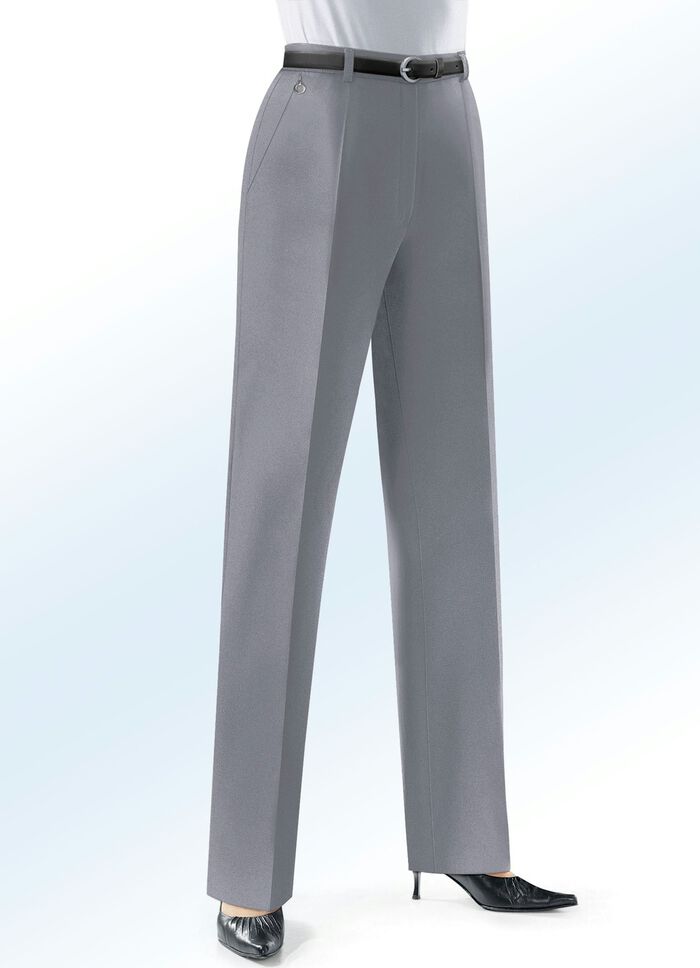 Klassieke broek MIDDENGRIJS