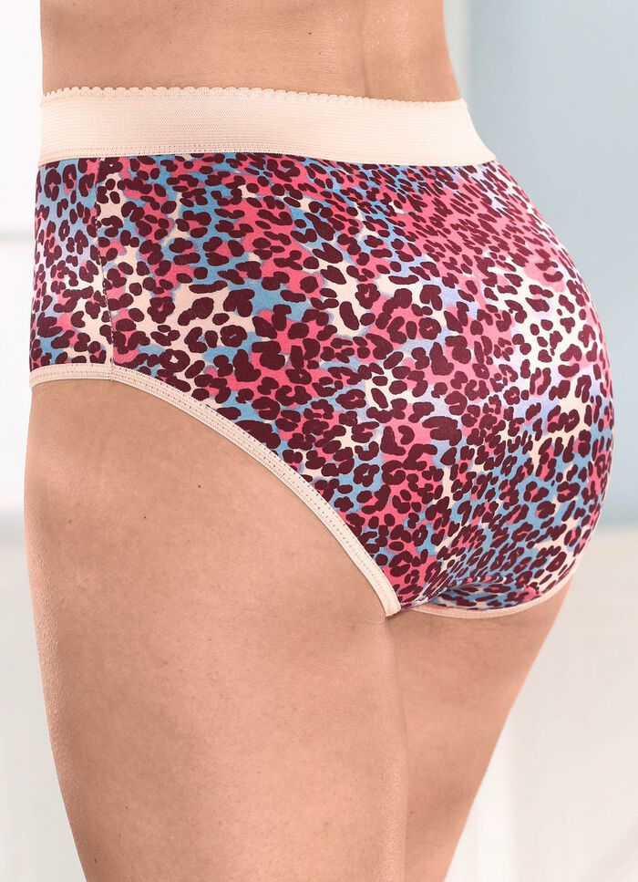 Vierpack corrigerende slips met verstevigde buikzone 