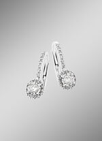 Elegante oorbellen met briljanten en diamanten 