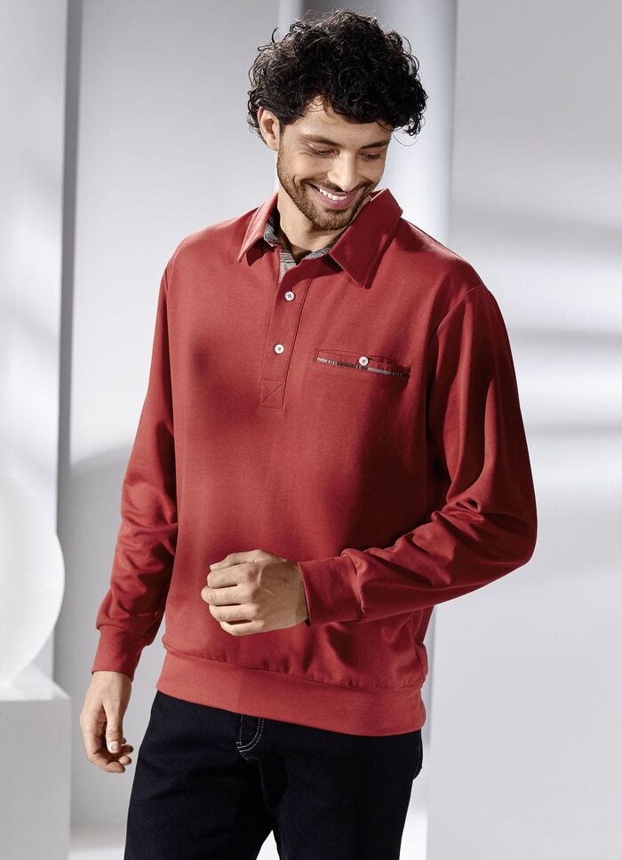 Poloshirt in 3 kleuren ROEST