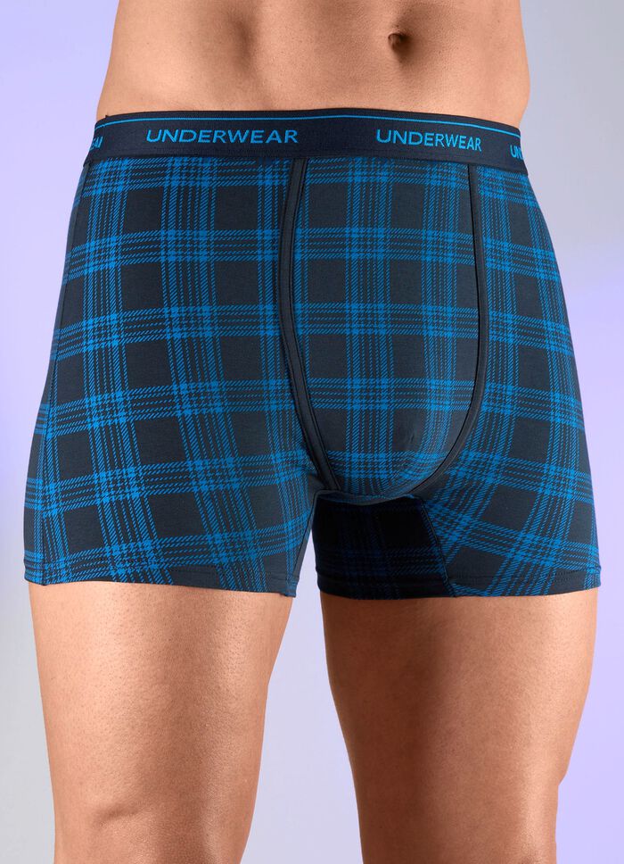 Driepack broeken met een geruit patroon 