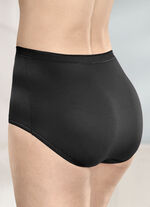 brio lingerie vijf-pack slips met elastische boorden 3X BORDEAUX, 2X SCHWARZ