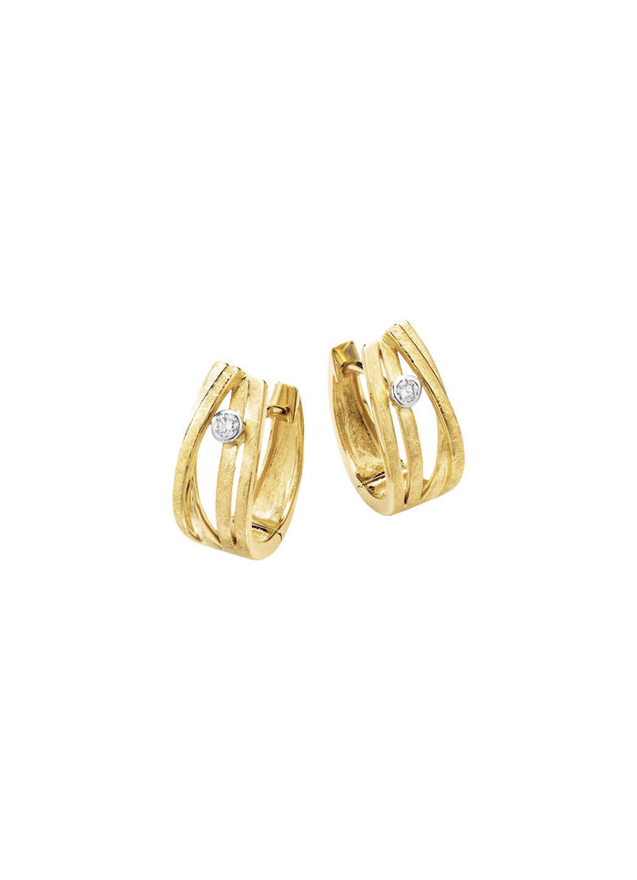 Elegante creolen met diamanten 